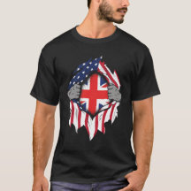 Drapeaux américains britanniques Drapeaux déchiran