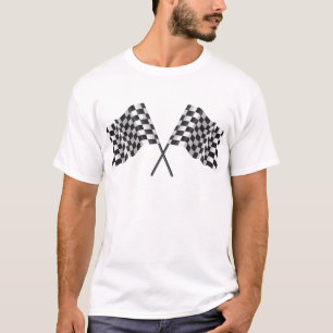 T-shirt drapeaux croisés checkered