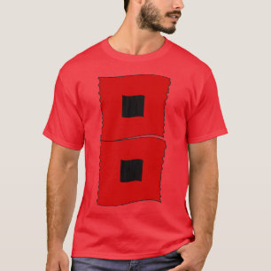 T-shirt Drapeaux d'avertissement d'ouragan Drapeaux d'orag