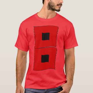 T-shirt Drapeaux d'avertissement d'ouragan Drapeaux d'orag