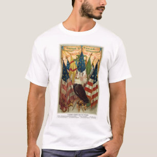 T-shirt Drapeaux de bataille de guerre civile no.1