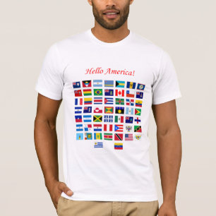 T-shirt Drapeaux de l'Amérique