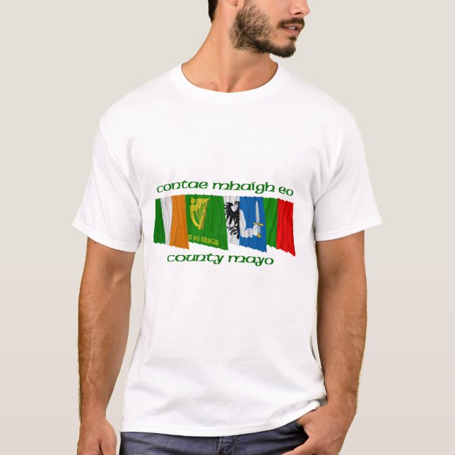T-shirt Drapeaux de Mayo du comté (Devant)
