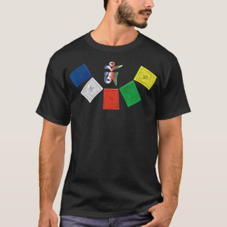 T-shirt Drapeaux de prière OM Tibétain