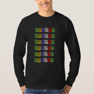 T-shirt Drapeaux De Prière Tibétains Dans Le Bouddhisme Né