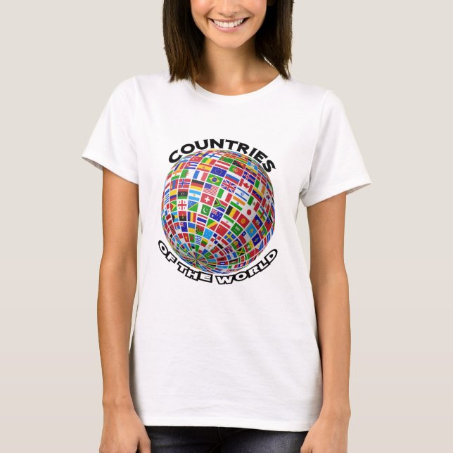 T-shirt Drapeaux des pays du monde (Devant)
