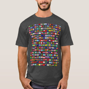 T-shirt Drapeaux des pays du monde 287 Drapeau Inter