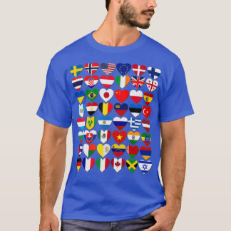 T-shirt Drapeaux des pays du mondeInternational