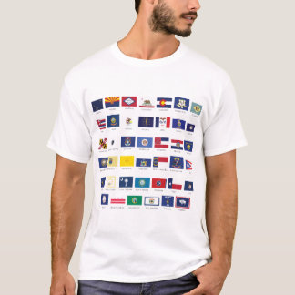 T-shirt Drapeaux d'état américain