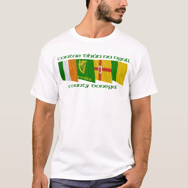 T-shirt Drapeaux du Donegal du comté (Devant)