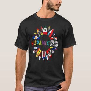 T-shirt Drapeaux du Mois du Patrimoine Hispanique Tourneso