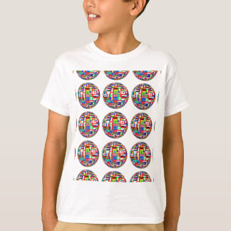 T-shirt Drapeaux du monde