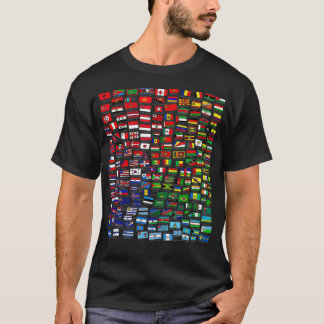 T-shirt Drapeaux du monde Cool Voyage Pays Drapeau interna