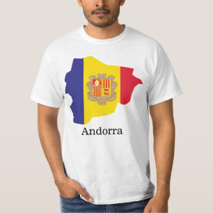 T-shirt Drapeaux et pays Andorre
