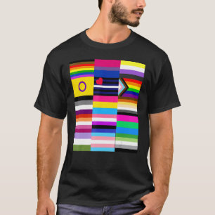 T-shirt Drapeaux gay pride Rainbow Word Design