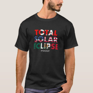 T-shirt Drapeaux internationaux Total Éclipse solaire