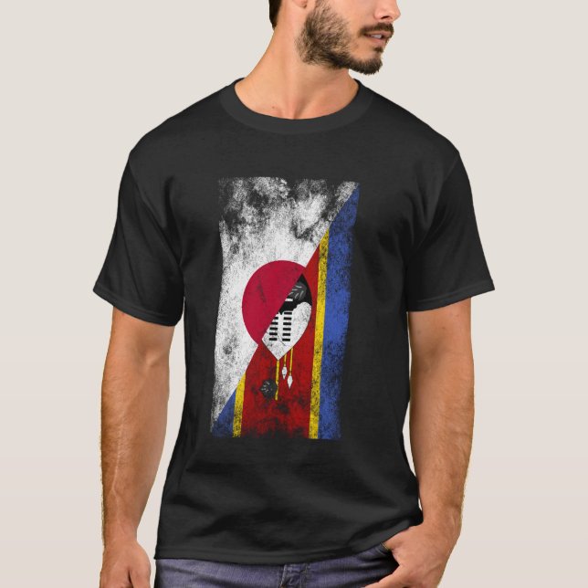 T-shirt Drapeaux japonais Eswatini - Japonais Swaziland (Devant)