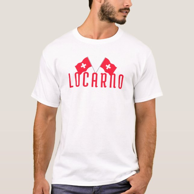 T-shirt Drapeaux LOCARNO Suisse (Devant)