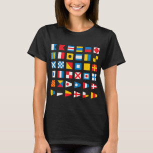 T-shirt Drapeaux nautiques avec numéros internationaux