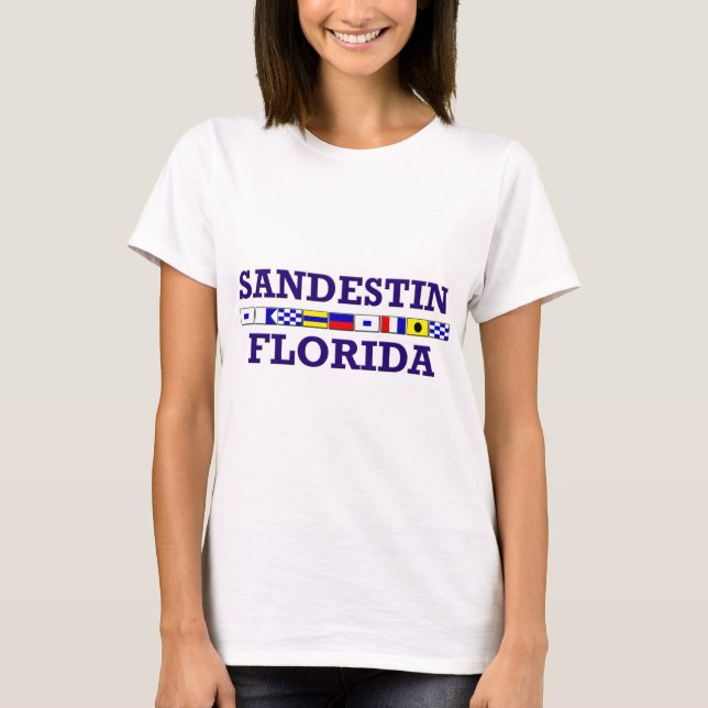 T-shirt Drapeaux nautiques de Sandestin (Devant)