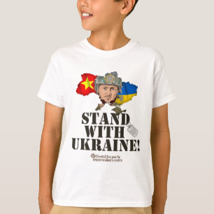 T-shirt Drapeaux Ukraine Viêt Nam Selenskyj Soutenez l'Ukr