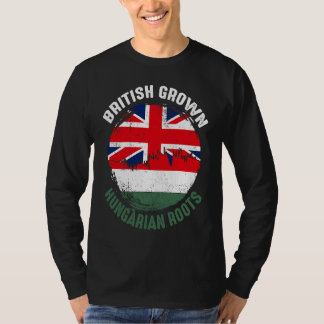 T-shirt Drapeaux Vintage pour Moi à Racines Hongroises Cul