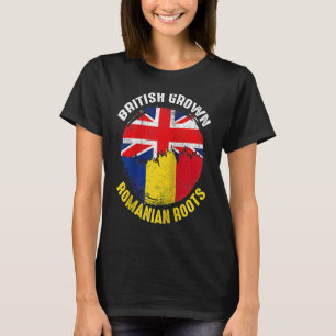T-shirt Drapeaux Vintages pour hommes de racines roumaines