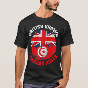 T-shirt Drapeaux Vintages pour hommes de racines tunisienn