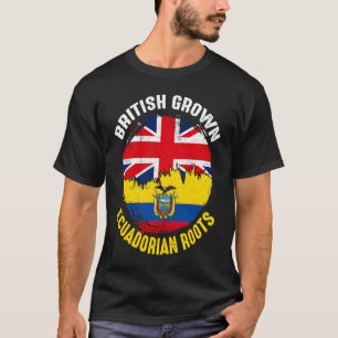 T-shirt Drapeaux Vintages pour M de racines équatoriennes 