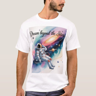 T-shirt Dream Beyond the Stars – Astronaut Space Art T-Shi