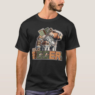 T-shirt Dream Big Build plus grand Capybara Pixel Design d