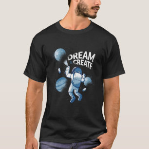T-shirt Dream Créer Peinture Astronaut Astral Cosmic Pour