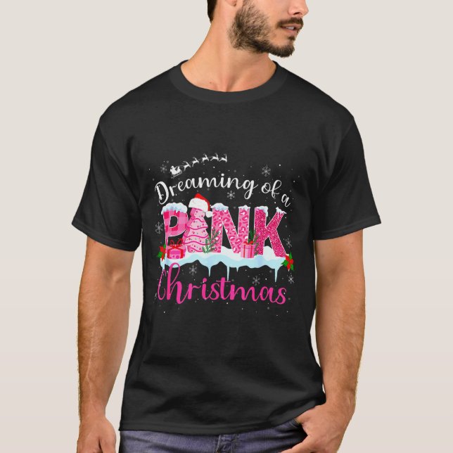 T-shirt Dreaming Of A Nk Christmas Tree Cakes Santa Hat Xm (Devant)