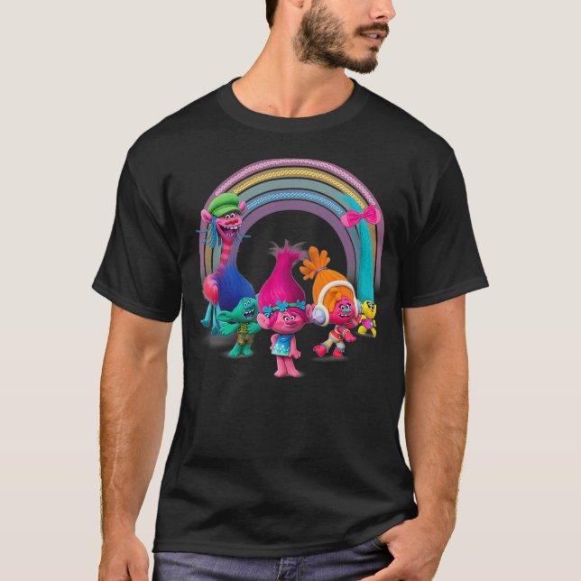 T-shirt DreamWorks Trolls Rainbow Party (Devant)