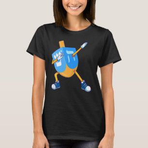 T-shirt Dreidel Dabbing Danse de Hanukkah Chanukah Enfants