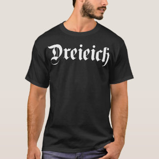 T-shirt Dreieich écrit avec une police gothique