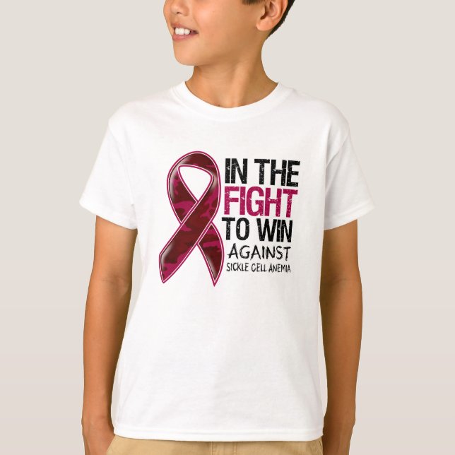 T-shirt Drépanocytose - combat à gagner (Devant)