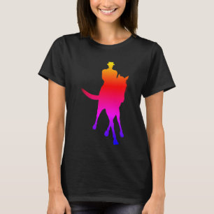 T-shirt Dressage Cheval Et Rider Half Pass Arc En Arc En A
