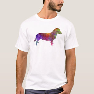 T-shirt Drever in watercolor 2