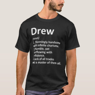 T-shirt Drew Definition Nom personnalisé Funny Anniversair