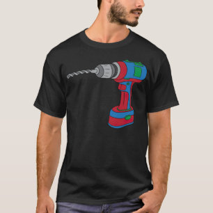 T-shirt drill machine tool cordless drill screwdriver bake