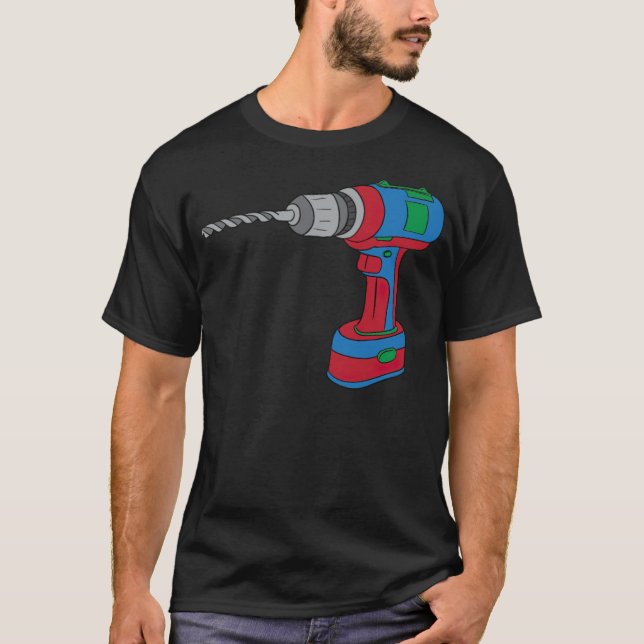 T-shirt drill machine tool cordless drill screwdriver bake (Devant)