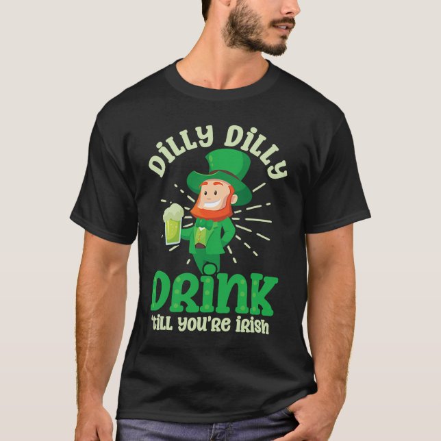 T-shirt Drink Until Irish  St Patricks Day (Devant)