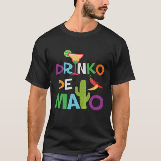 T-shirt Drinko De Mayo-Cinco De Mayo Day Funky Mexican Fie