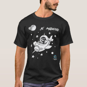 T-shirt Drinky Crow in Space