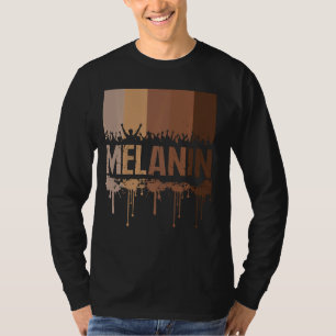T-shirt Drippin Melanin Tee For Man Women Pride Black Cult