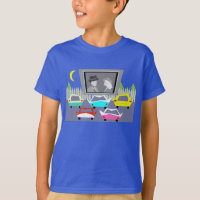 T-shirt drive-in de film de petite ville