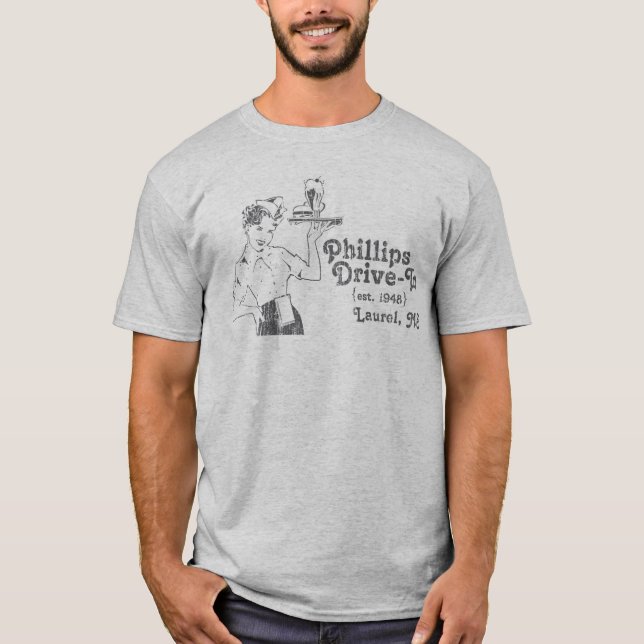 T-shirt Drive-in de Phillips - laurier, milliseconde (Devant)