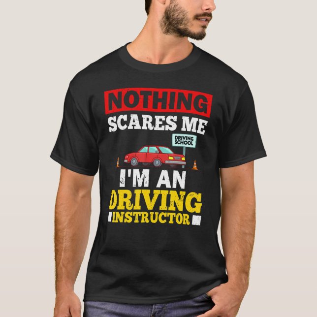 T-shirt Driving Instructor School Lessons Driver Education (Devant)