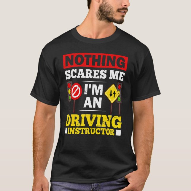 T-shirt Driving Instructor School Lessons Driver Education (Devant)